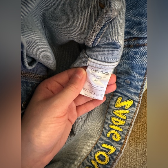 Zadig & Voltaire women’s denim jacket size XS - Picture 3 of 6